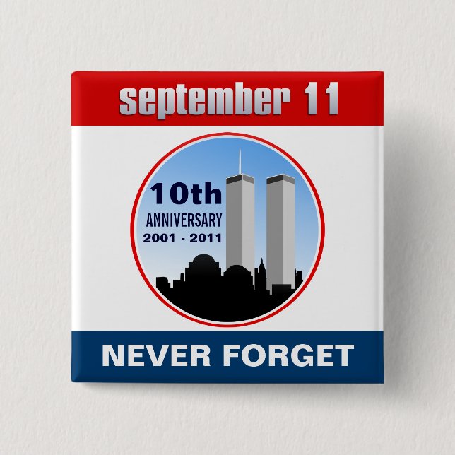September 11th - 9/11 10th Anniversary WTC Pins (Front)