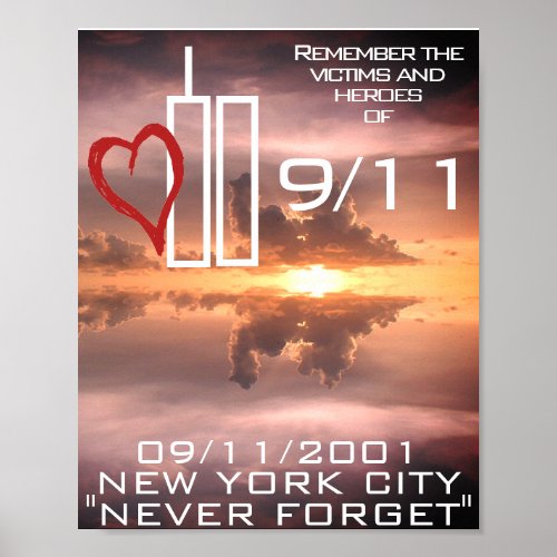 September 11th 911 Commemoration Poster