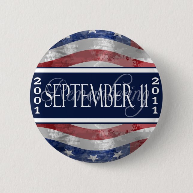 September 11th Commemorative Button (Front)