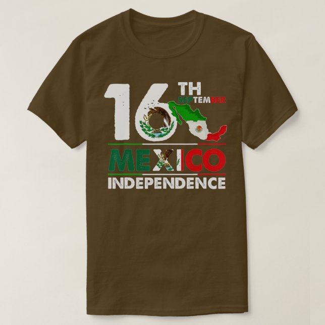 September 16th Mexico Independence Day 2022 Mexica T-Shirt (Design Front)