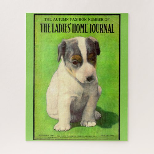 September 1906 Ladies Home Journal cover puppy Jigsaw Puzzle