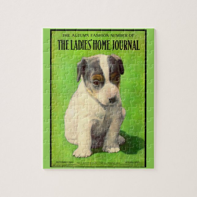 September 1906 Ladies Home Journal cover puppy Jigsaw Puzzle (Vertical)