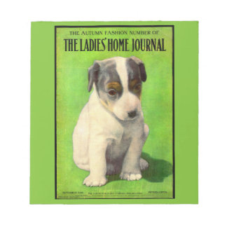 September 1906 Ladies Home Journal cover puppy Notepad