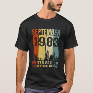 September 1983 40 Years Of Being Awesome T-Shirt