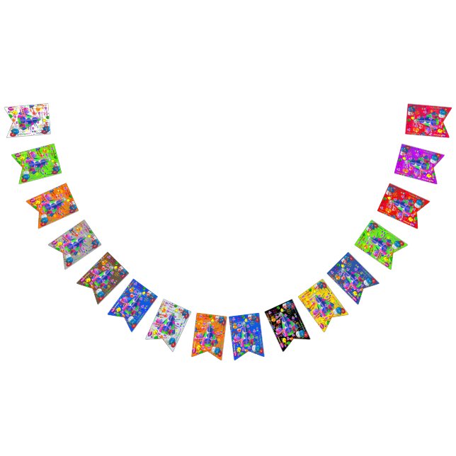 September, 1 Birthday Bunting Banner (All)