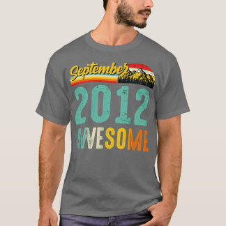 September 2012 Birthday Gift Shirt Vintage Septemb