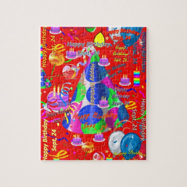 September, 24 Birthday Jigsaw Puzzle (Vertical)