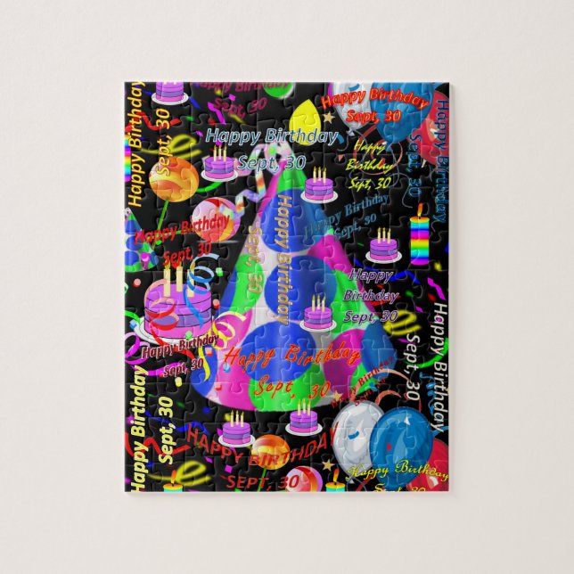 September, 30 Birthday Jigsaw Puzzle (Vertical)