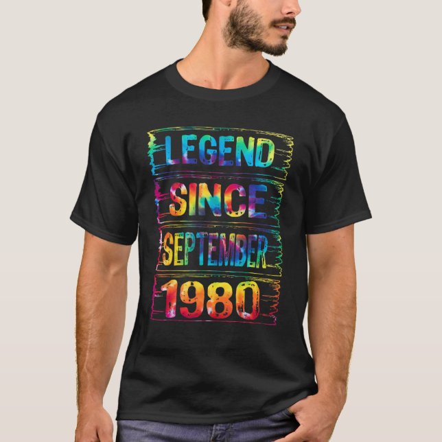 September 42 Year Old Since 1980 42nd Birthday  Ti T-Shirt (Front)