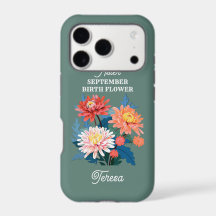 September Birth Flower Custom Name