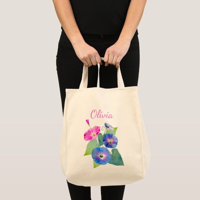 September birth flower gifts Morning glory Tote Bag (Front (Product))