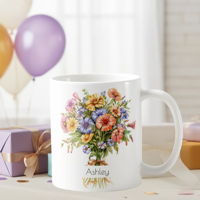 September Birth Flower Mug | Asters (Creator Uploaded)