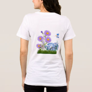 September Birth Flowers and Stone Tri-Blend Shirt