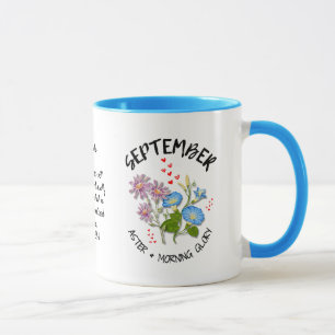 SEPTEMBER Birth Month Flower Custom Name Christian Mug