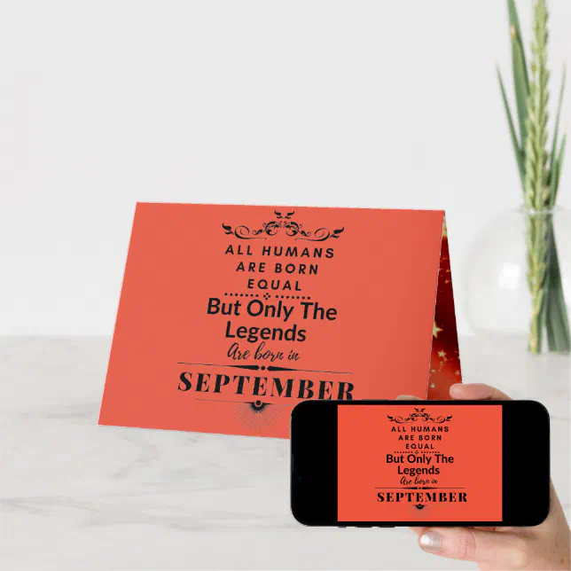 September Birthday Funny Quote Card Zazzle