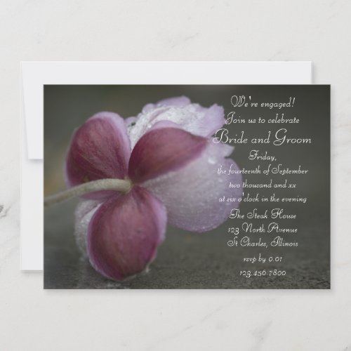 September Charm Engagement Party Invitation