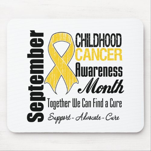 September Childhood Cancer Awareness Month Mouse Pad