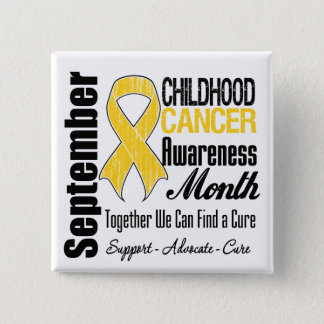 September Childhood Cancer Awareness Month Pinback Button