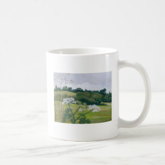 Landscape Field Scenic Countryside Trees Cow Parsley English September Coffee Mug