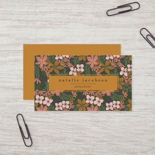 September Floral Business Card