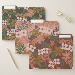 September Floral File Folder
