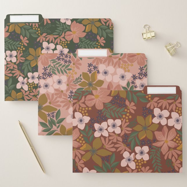 September Floral File Folder (Set)