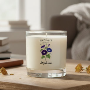September Floral Morning Birthday Keepsake Scented Candle