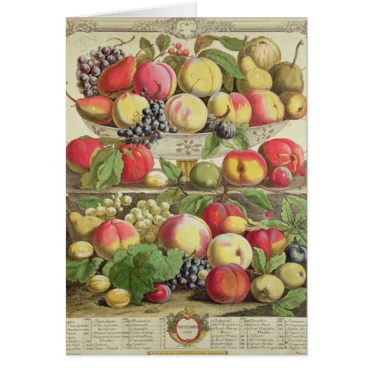 September, from 'Twelve Months of Fruits' Cards (Front)