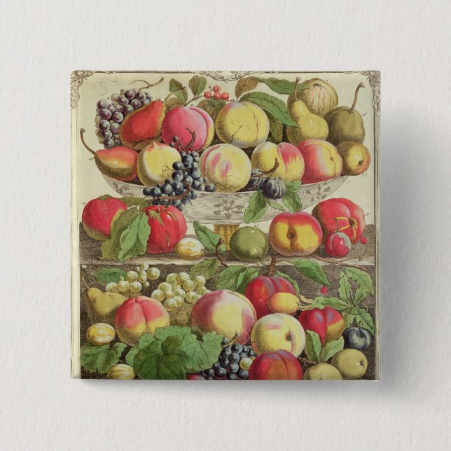 September, from 'Twelve Months of Fruits' Pinback Button (Front)