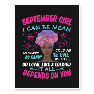 September Girl Candy Temporary Tattoos