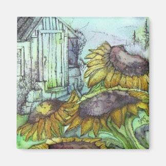 September in the Garden Magnet