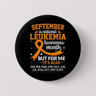September Is Leukemia Awareness Month Button