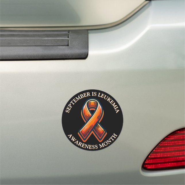 September is Leukemia Awareness Month Car Magnet (In Situ)