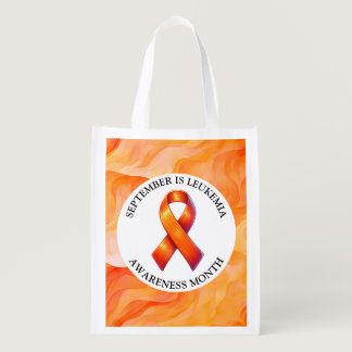 September is Leukemia Awareness Month Grocery Bag