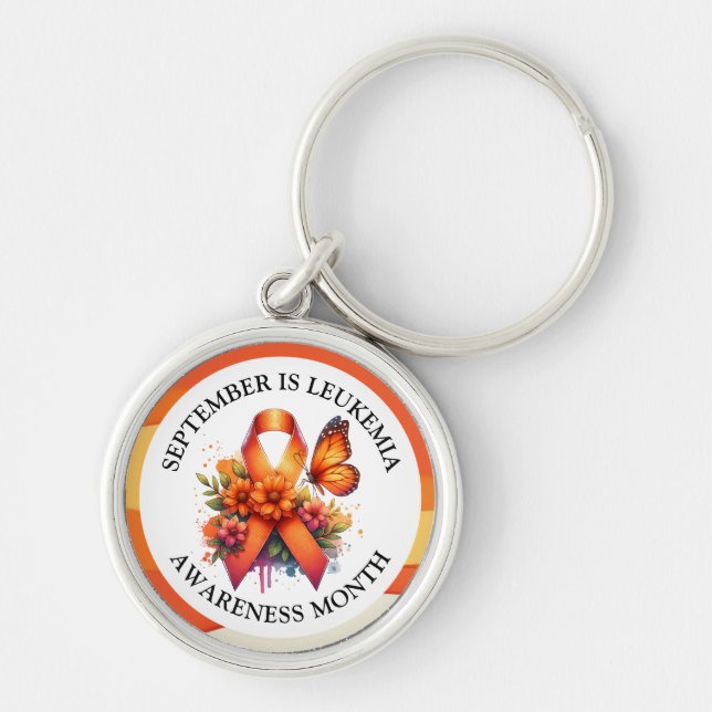 September is Leukemia Awareness Month Keychain (Front)