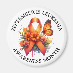 September is Leukemia Awareness Month Magnet