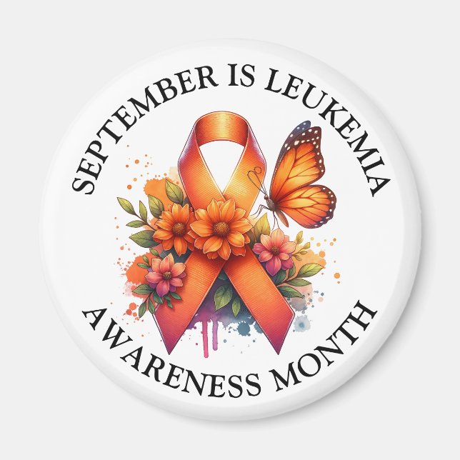 September is Leukemia Awareness Month Magnet (Front)