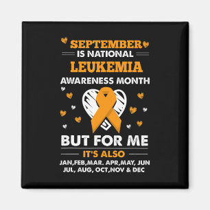 September is Leukemia Awareness Month  Magnet