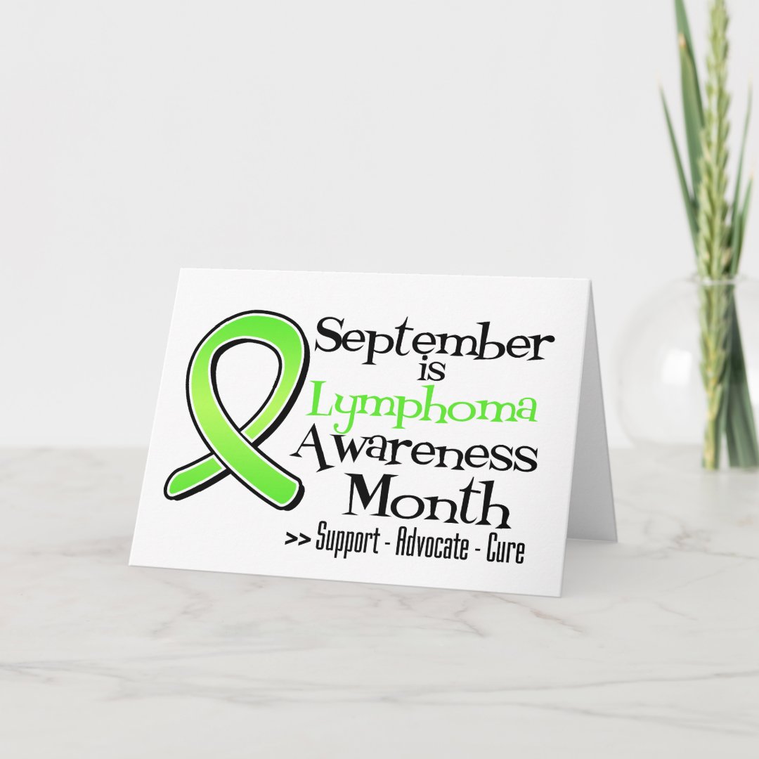 September is Lymphoma Awareness Month Card | Zazzle