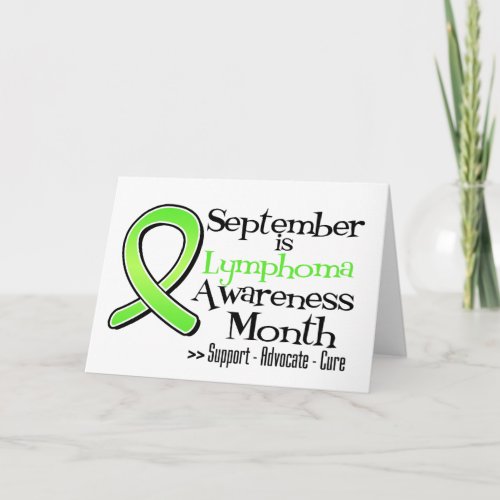 September is Lymphoma  Awareness Month Card