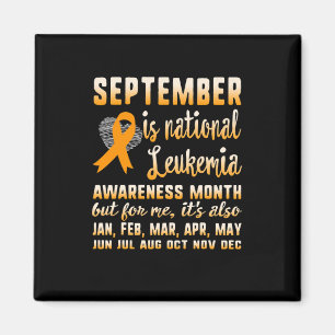 September Is National Leukemia Awareness Month War Magnet