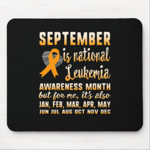 September Is National Leukemia Awareness Month War Mouse Pad