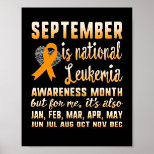 September Is National Leukemia Awareness Month War Poster