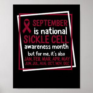 September Is National Sickle Cell Awareness Month Poster