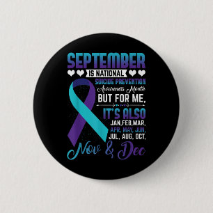 September Is National Suicide Prevention Awareness Button