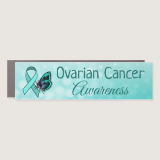 September is Ovarian Cancer Awareness Month Car Magnet