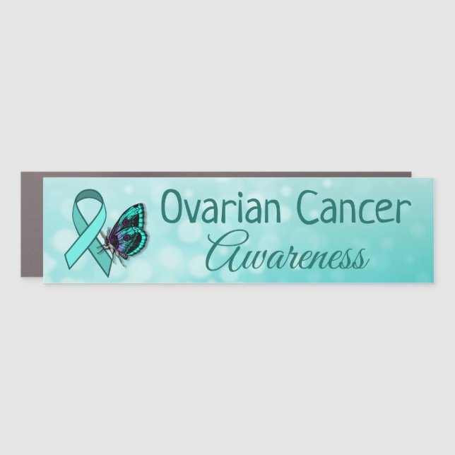 September is Ovarian Cancer Awareness Month Car Magnet (Front)