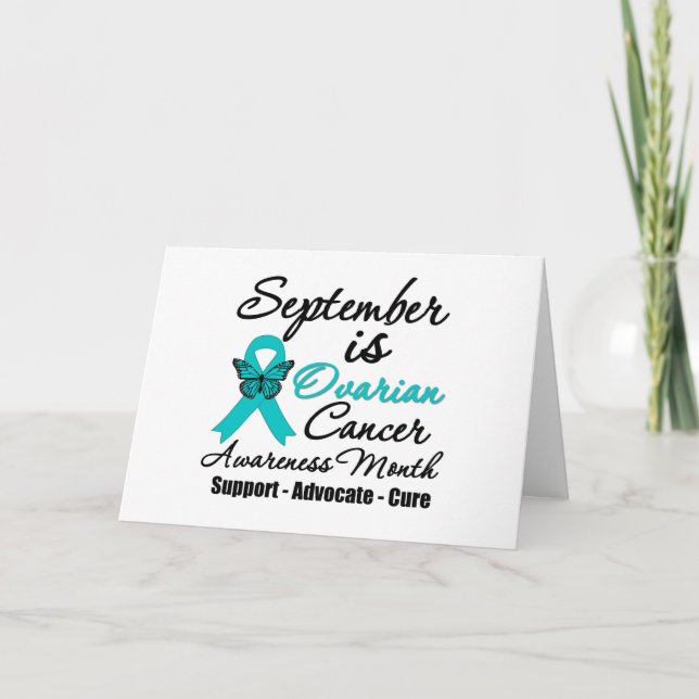 September is Ovarian Cancer Awareness Month Card (Front)