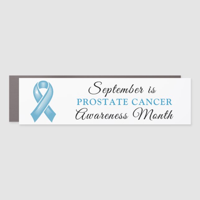 September is Prostate Cancer Awareness Month Car Magnet (Front)