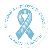 September is Prostate Cancer Awareness Month Classic Round Sticker